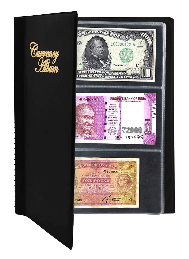 Mahogany Life Mahogany Life Currency Album for Notes 102 Pockets Faux Leather Cover  - Image 2
