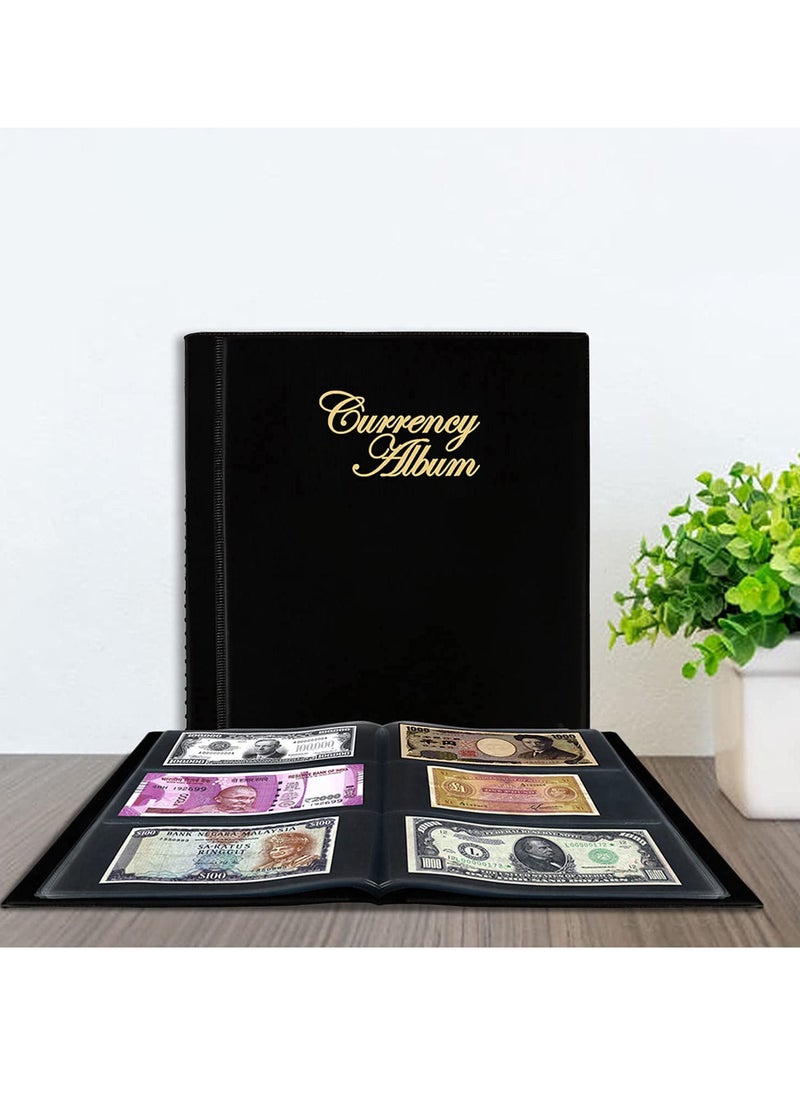 Mahogany Life Mahogany Life Currency Album for Notes 102 Pockets Faux Leather Cover  - Image 1