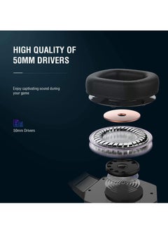 onikuma Wired Over-Ear Gaming Headphones With Mic For PS4/PS5/XOne/XSeries/NSwitch/PC  - Image 4