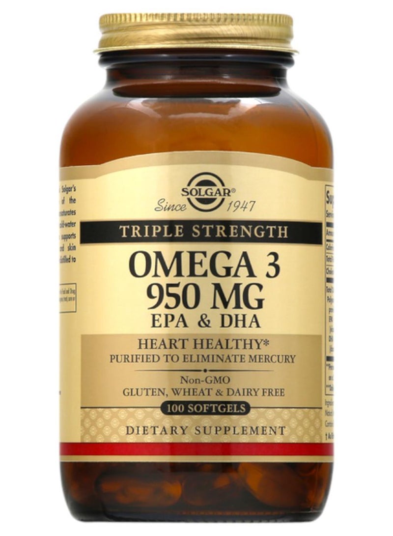 سولجر أوميغا 3 بقوة ثلاثية حجم 950 مغم من حمضي إيكوسابنتانويك والدوكوساهيكسانويك - Image 1