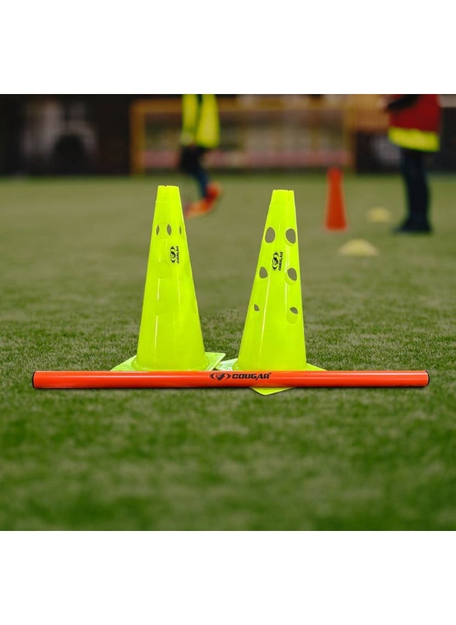 Cougar COUGAR Plastic Speed Hurdles  (For Adults Pack of 2 cones & 1 pole)  - Image 2