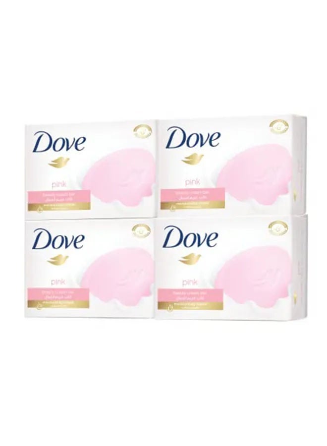 Dove كريم جمال بار وردي، عبوة من 4، 4X125غ