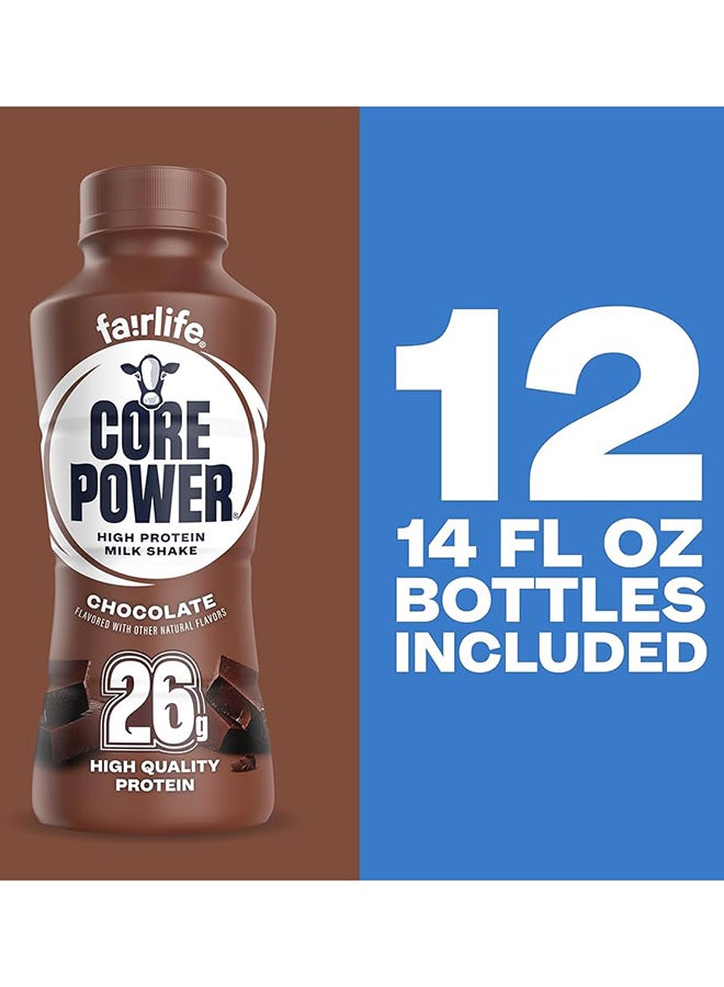 Fairlife Core Power High Protein Milk Shake Chocolate 414Ml, With 26G Protein, Pack of 12 - Image 5