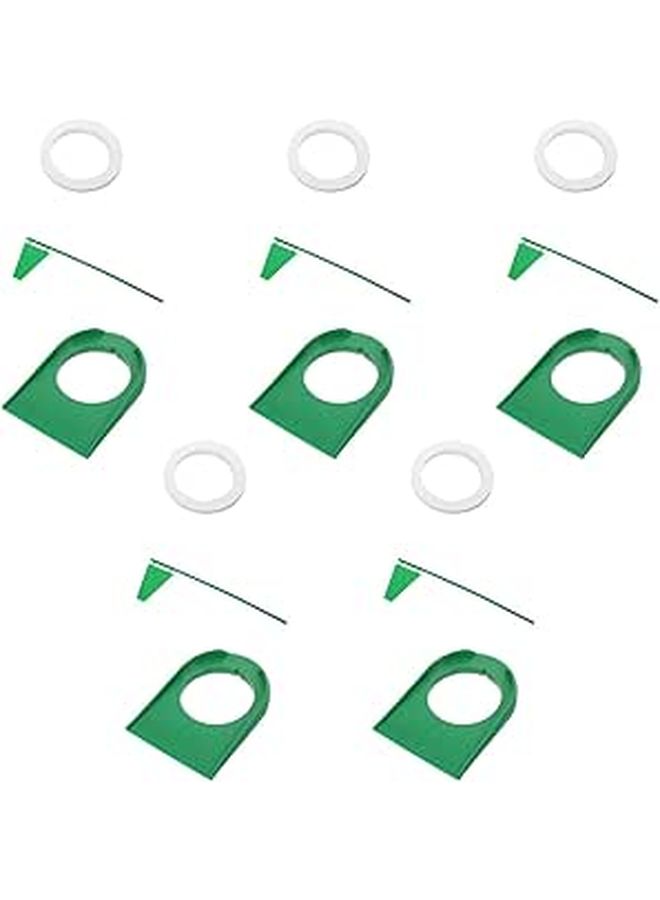 5pcs Golf Putting Practice Cup Set Green Flag Golf Hole Cup for Indoor Outdoor Training Men Women - Image 1