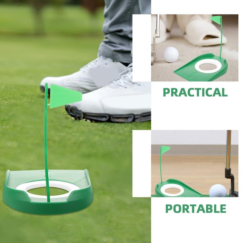 5pcs Golf Putting Practice Cup Set Green Flag Golf Hole Cup for Indoor Outdoor Training Men Women - Image 4