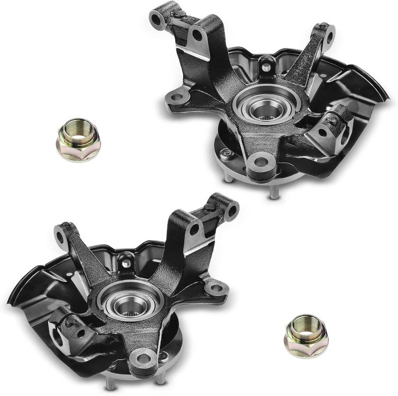 A-Premium Front Left and Right Steering Knuckle & Wheel Bearing Hub Assembly - Image 1