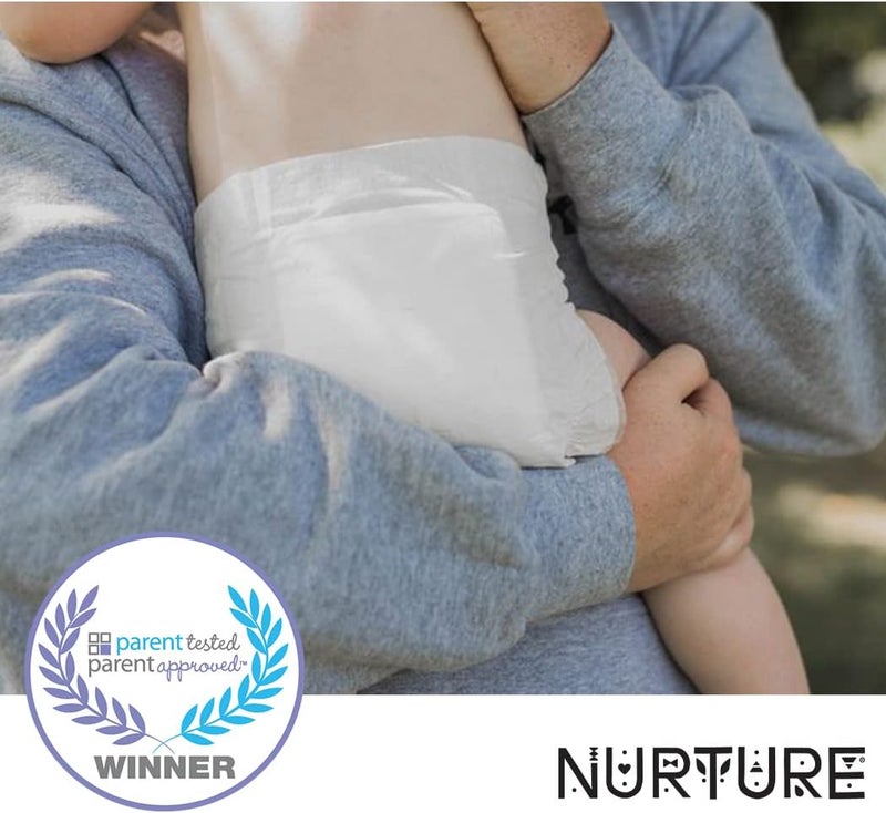 nurture حفاضات نورتشر من بايو باج حجم 4 1531 باوند 78 حفاضات أطفال عالية الجودة خالية من المواد الكيميائية فائقة الامتصاص صديقة للبيئة مضادة للحساسية - Image 4