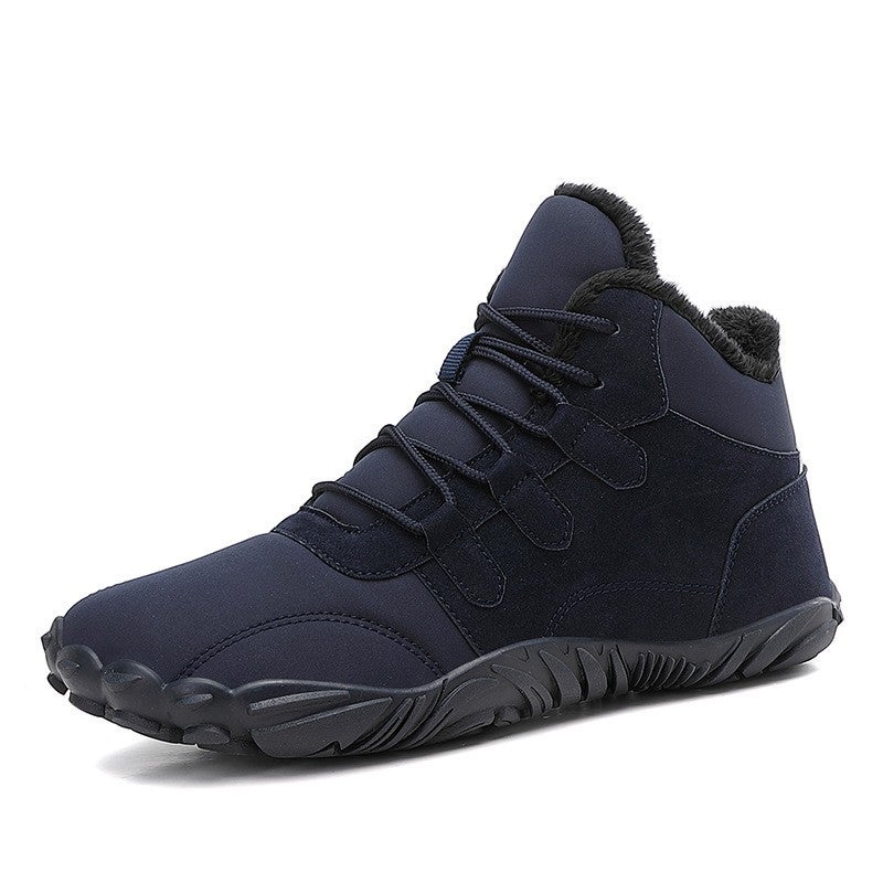New Fleece-Lined Thickened Warm Cotton Shoes Outdoor Casual Mountaineering Shoes Waterproof Non-Slip Mar-Resistant Snow Boots For Couples - Image 1