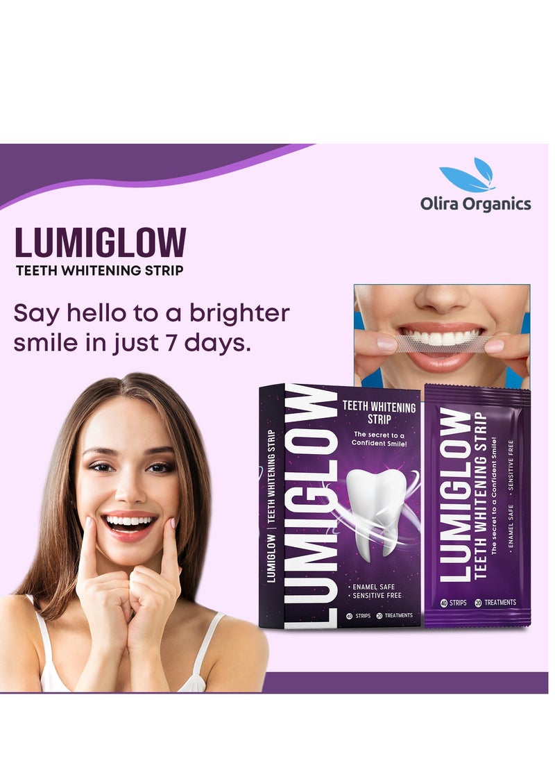 LUMIGLOW 40-Piece Lumiglow Professional Teeth Whitening Dental Kit | Glorysmile v34 Colour Corrector Purple Teeth Whitening Tooth Stain Removal Teeth Whitening Booster Purple Toothpaste 30 ml| Combo Pack  - Image 3