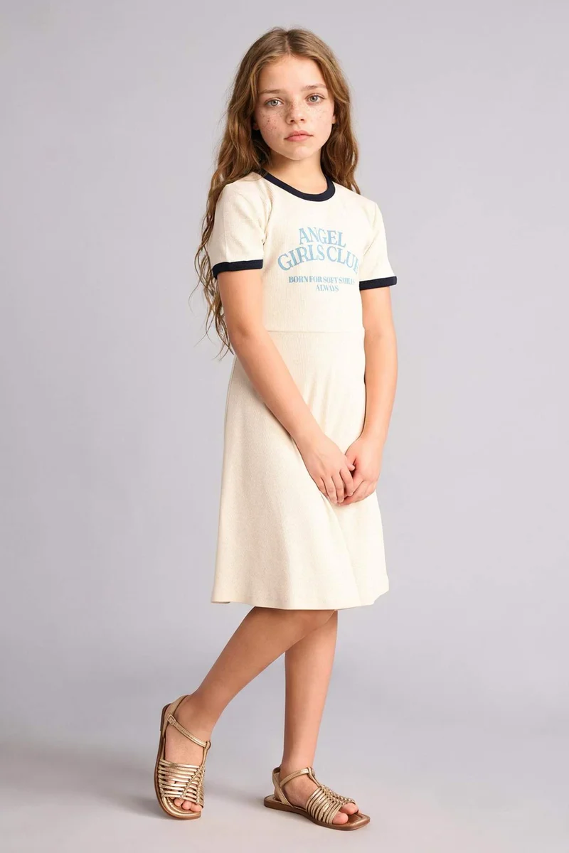 ديفاكتو Girl Sleeveless Knitted Dress