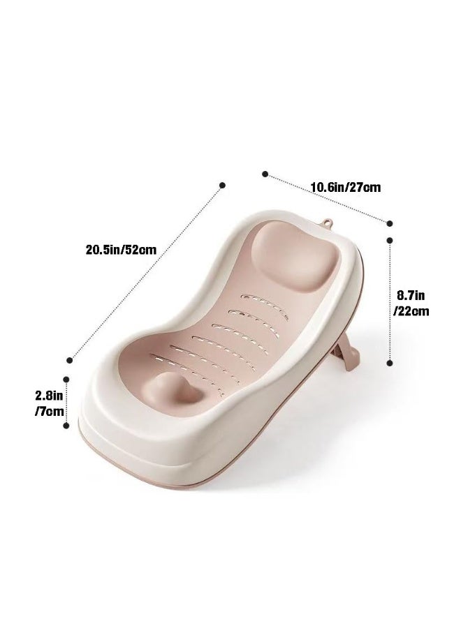 Baby Bath Support, Foldable Infant Bathtub for Newborn Babies 0-6 Months, Soft Sink Baby Bath Tub (Pink) - Image 2