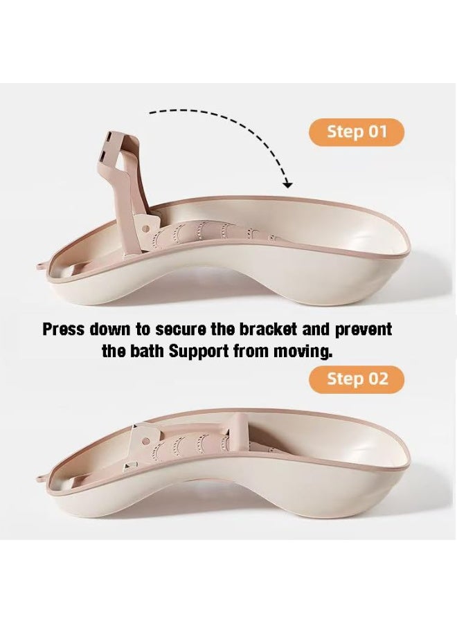 Baby Bath Support, Foldable Infant Bathtub for Newborn Babies 0-6 Months, Soft Sink Baby Bath Tub (Pink) - Image 5