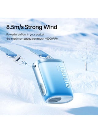 Jisulife Neck Fan Life 5 Necklace Wearable Belt Fan 4500Mah - Blue - view 4