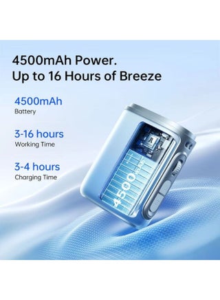 Jisulife Neck Fan Life 5 Necklace Wearable Belt Fan 4500Mah - Blue - view 2
