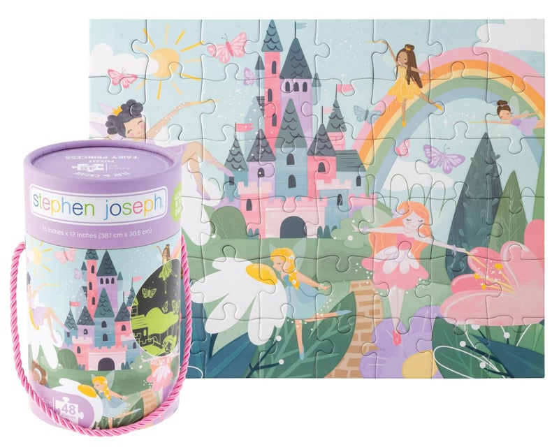 Stephen Joseph Glow in The Dark Puzzle Includes 48 Glow in The Dark Puzzle Jigsaw Puzzle for Girls Boys 3 Years Fairy Princess - Image 3