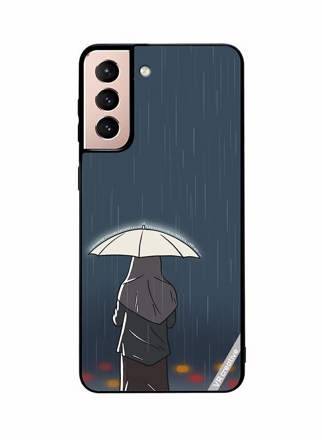 VR CREATIVE Protective Case Cover For Samsung Galaxy S21 Plus 5G Rainy Days Design Multicolour - Image 1