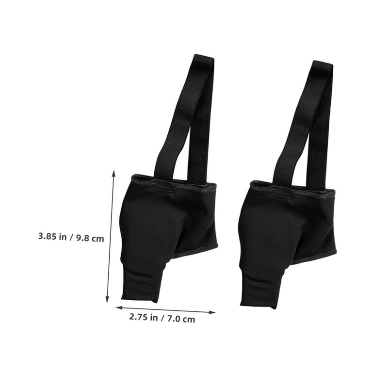 2 Pcs Adjustable Bunion Splint Black M Size Hallux Valgus Corrector For Adult Men Women - Image 3