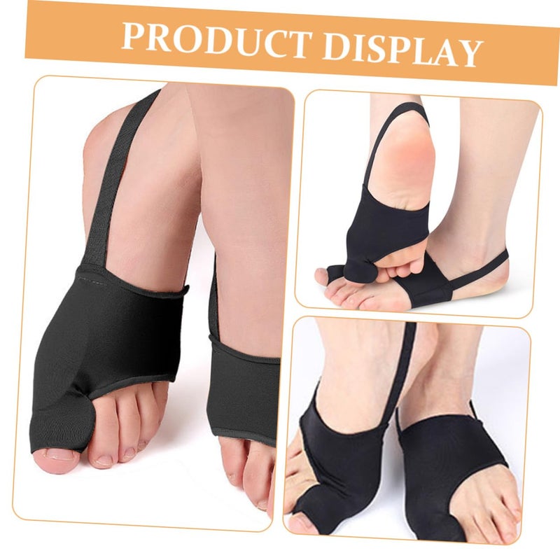 2 Pcs Adjustable Bunion Splint Black M Size Hallux Valgus Corrector For Adult Men Women - Image 4
