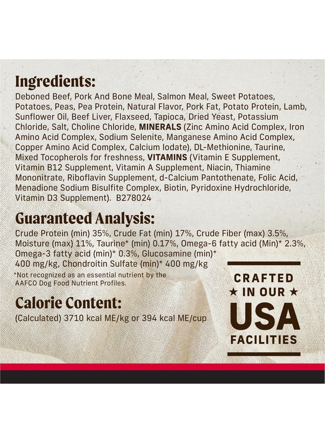 ميريك طعام الكلاب البالغة الجاف الخالي من الحبوب من ميريك باك كانتري، مع قطع خام مجففة بالتجميد، وصفة جريت بلينز ريد - كيس 4.0 رطل - Image 5