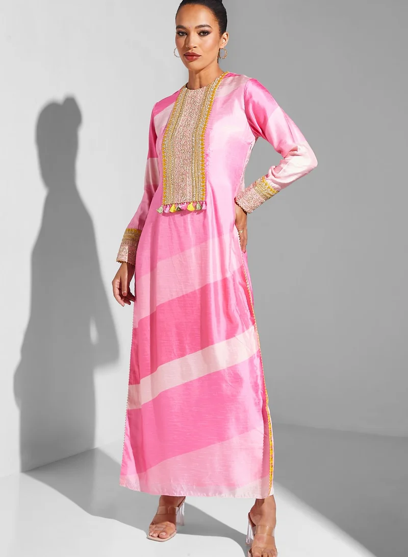 masaba Color Block Side Slit Kurti