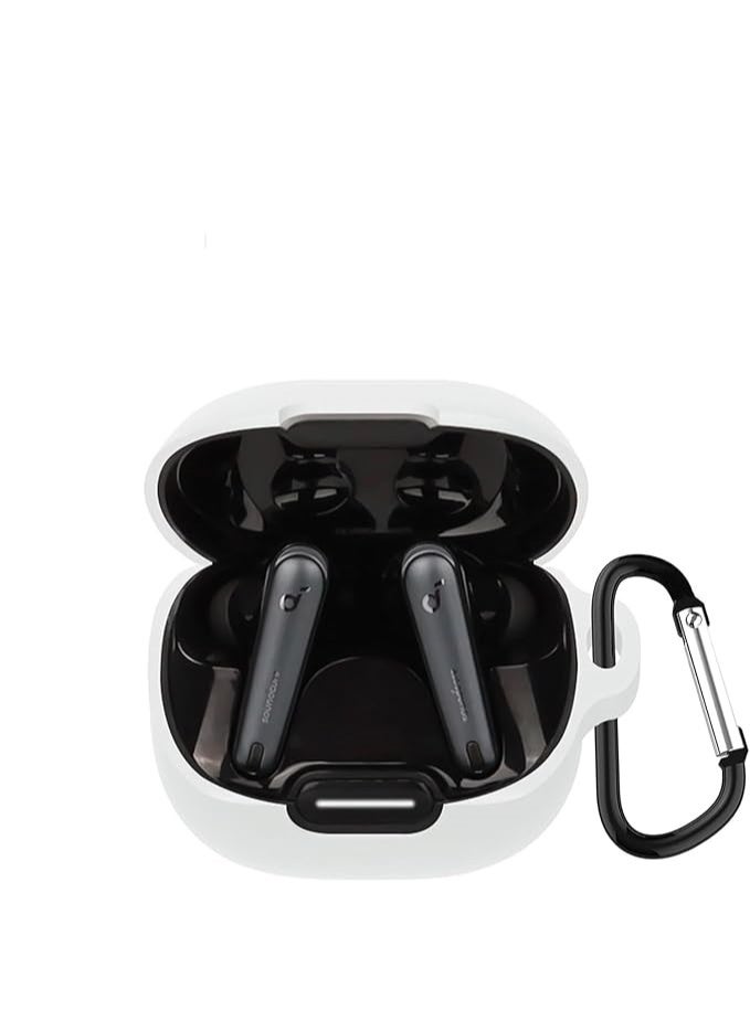 Silicone case for Anker Liberty 4 NC headphones - White