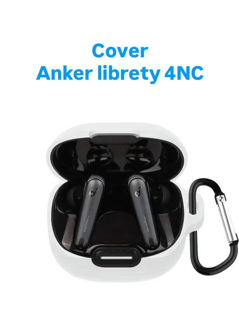 جراب سيليكون لسماعات انكر لايبرتي 4NC - ابيض - Image 1