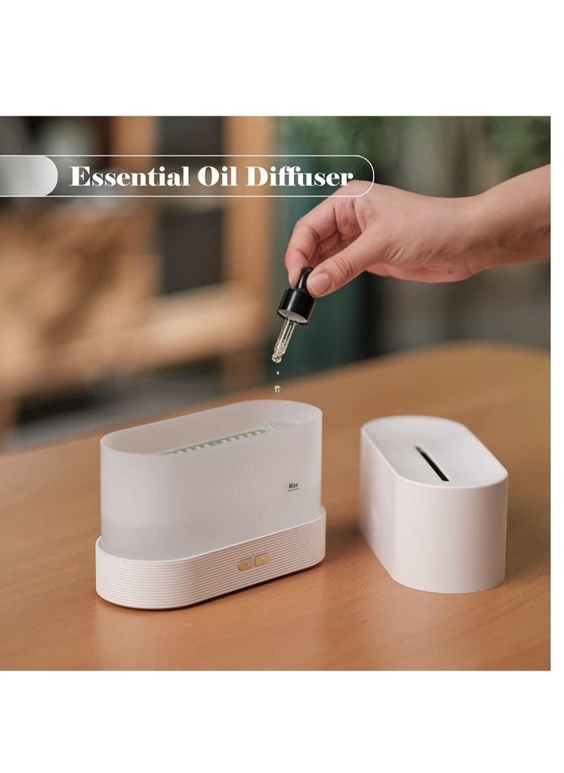 ELTRAZONE Essential Oil Diffuser with Flame Light 180mL Aromatherapy Mist Humidifier Quiet Aroma Air Diffusers with Auto Shut Off Protection  - Image 3