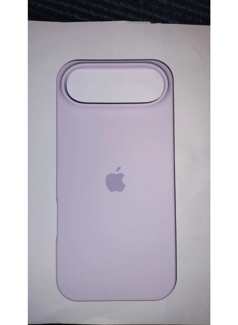 Mobcos Mobcos iPhone 17 Air Purple Logo Premium Silicone Magnetic Wireless Charging Case for iPhone | Silky Soft Touch | Military-Grade Shockproof Protection | Strong Magnetic Compatibility | Luxury Slim Cover