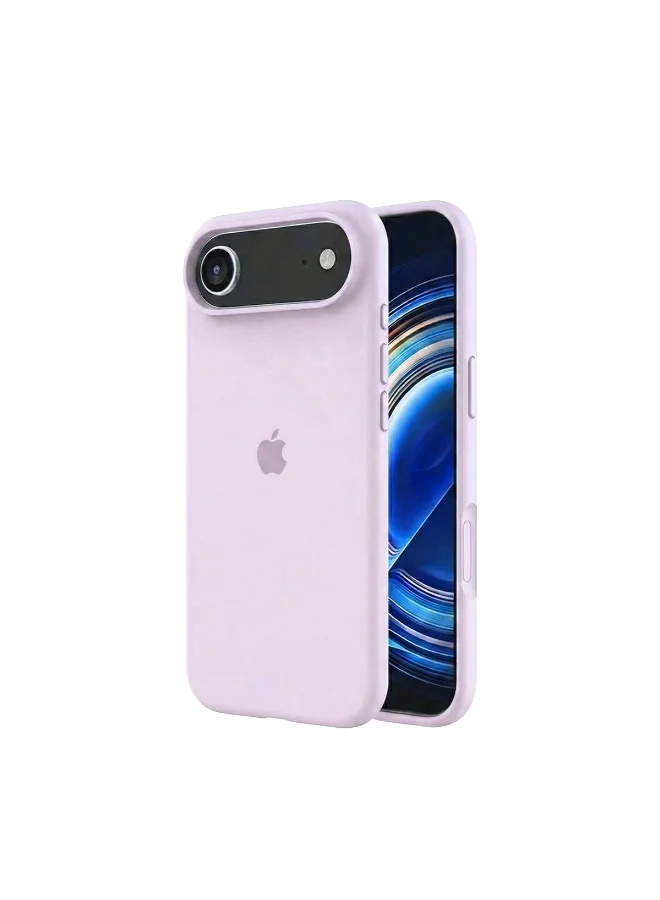 Mobcos Mobcos iPhone 17 Air Purple Logo Premium Silicone Magnetic Wireless Charging Case for iPhone | Silky Soft Touch | Military-Grade Shockproof Protection | Strong Magnetic Compatibility | Luxury Slim Cover