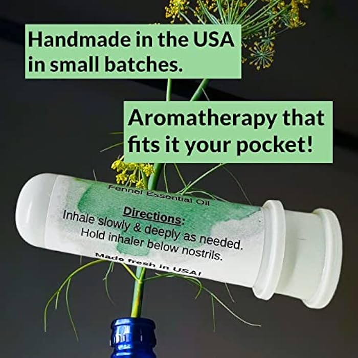Urban ReLeaf Fennel Essential Oil Aromatherapy Nasal Inhaler — Pure Undiluted Herbal Oil, Easy Open Snap Top. Made in USA. Alcohol-Free. No Mess. Pocket Size. - Image 3