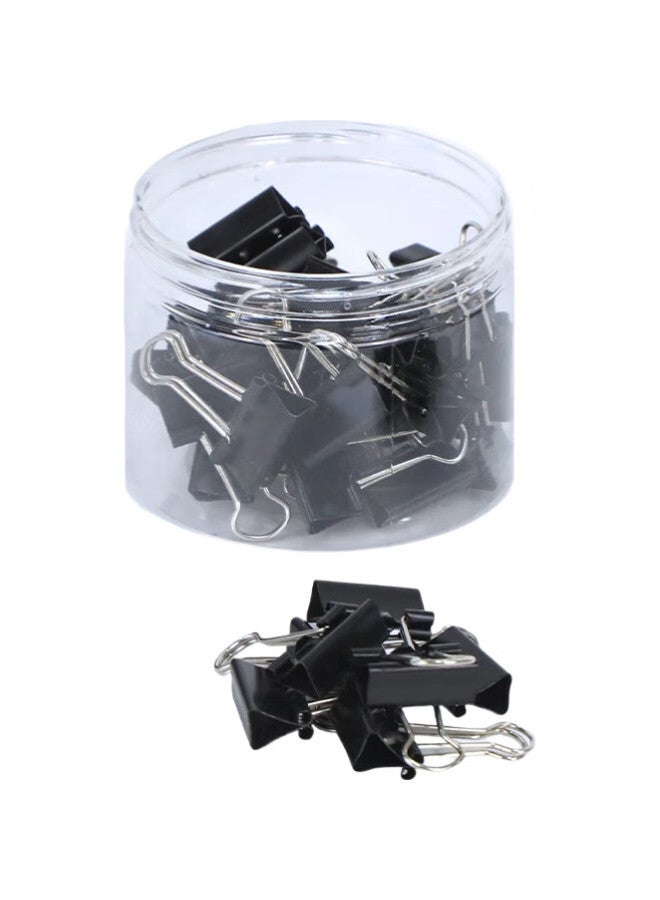 Befon Deyin 1 Long Tail Clip, 9Mm Binder Clip, Small Black Metal Clip, Paper Clip, Document Clip, File Clip, Office Supplies, 40 Pieces/Tube, 3883 - Image 3
