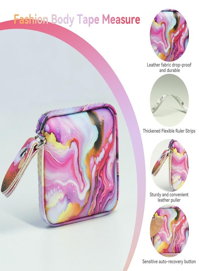Aaymoous Mini Retractable Soft Tape Measure for Sewing, Cloth, Fabric & Body Measurements - Pink - Image 4
