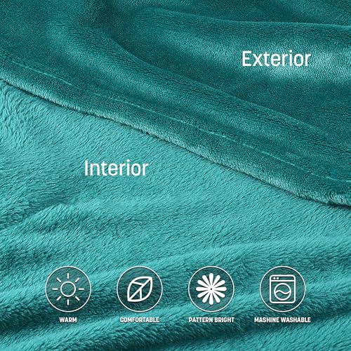 Catalonia Wearable Fleece Blanket with Sleeves and Foot Pockets for Adult Women Men, Micro Plush Comfy Wrap Sleeved Throw Blanket Robe Large, Green, St. Patrick Gift - Image 5