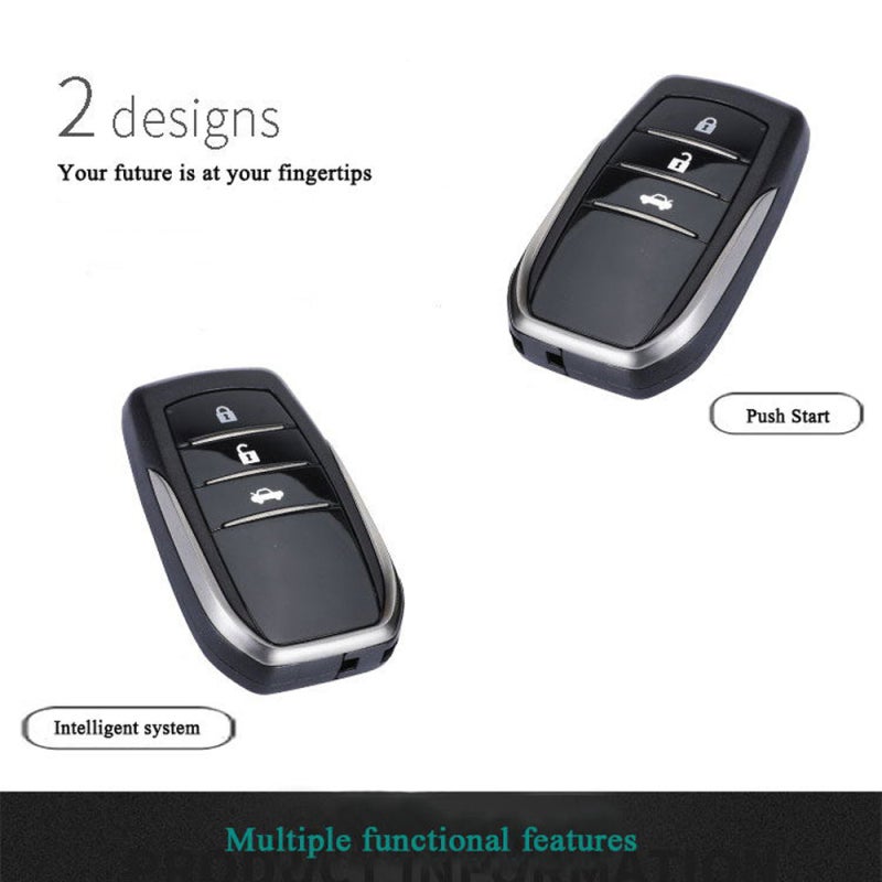 Car Alarm System 1-Button Start Stop Passive Keyless Entry Car Anti-Theft System With Push Button Start - PKE Function For Vehicle Security - Image 3