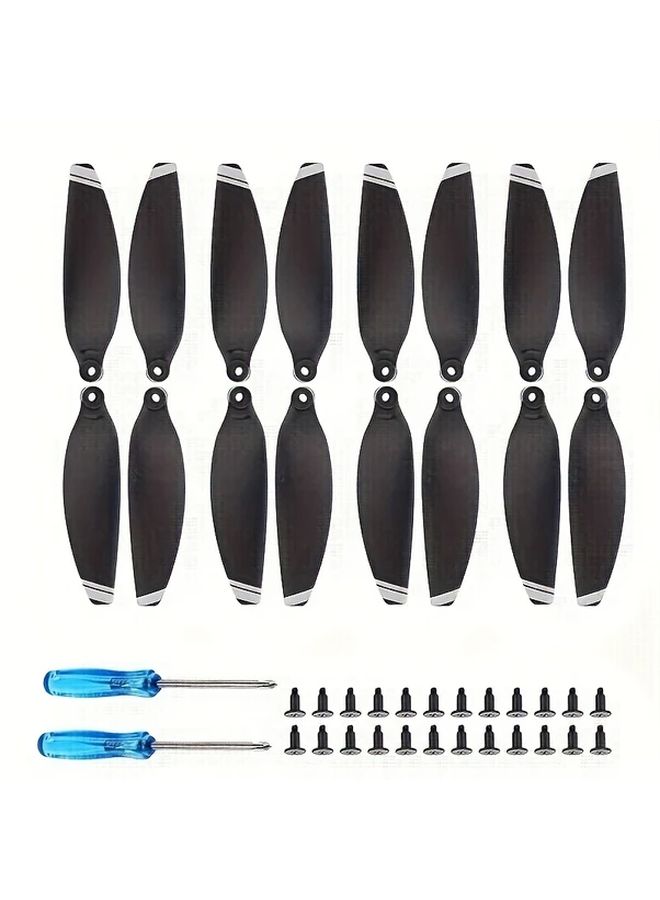 DJI Mavic Mini Propeller Replacement 16pc Set Black Red Blue White Durable Lightweight High Quality - Image 3