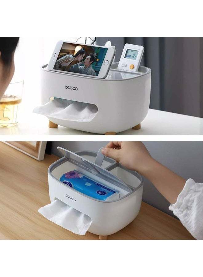 إيكوكو علبه مناديل بارجل خشب + منظم - Image 4