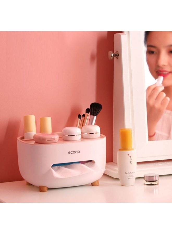 إيكوكو علبه مناديل بارجل خشب + منظم - Image 5