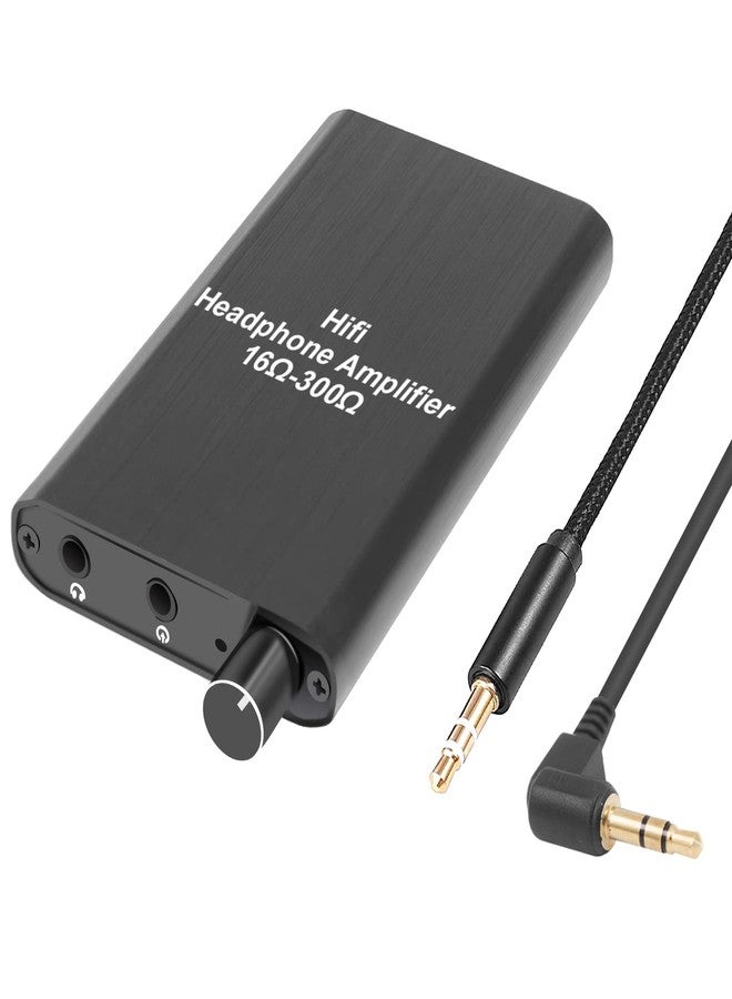 LVY Portable Headphone Amplifier 3.5mm Audio Rechargeable Two-Stage GAIN Switch HiFi Headphone Amplifier Compatible MP3/4, Phones, Computer and Various 3.5mm Audio Digital Devices - Image 1