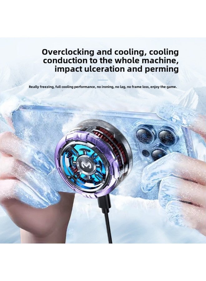 MEMO Rice Ink CX08 Icing Mobile Phone Radiator Magnetic Suction Back Clip Semiconductor Cooling Detachable Cover Radiator-Color:Cx08-pro [9v2a Model]  - Image 3