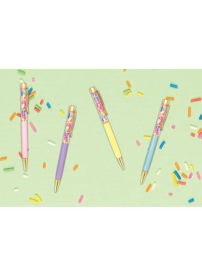 NPW 4 PACK SPRINKLE PENS - Cute Confetti Pen Set; Trendy Stationery Art Supplies, Ballpoint Pens for Journal Writing or Planners; Great Gift for Teen Girls, Kids, Women or Teachers - Image 5