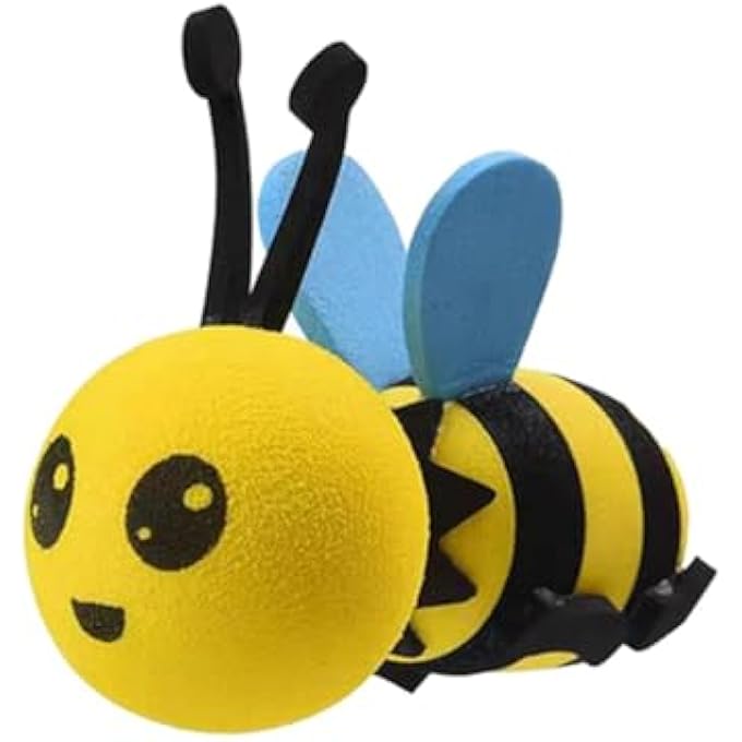 rayihni 1 Pcs Honey Bee Aerial Ball Cute Car Antenna Toppers Aerial Ball Roof Decorative Antenna EVA Aerial Ball Anti-Collision Doll Decoration Ball for All Kinds Car - Image 1