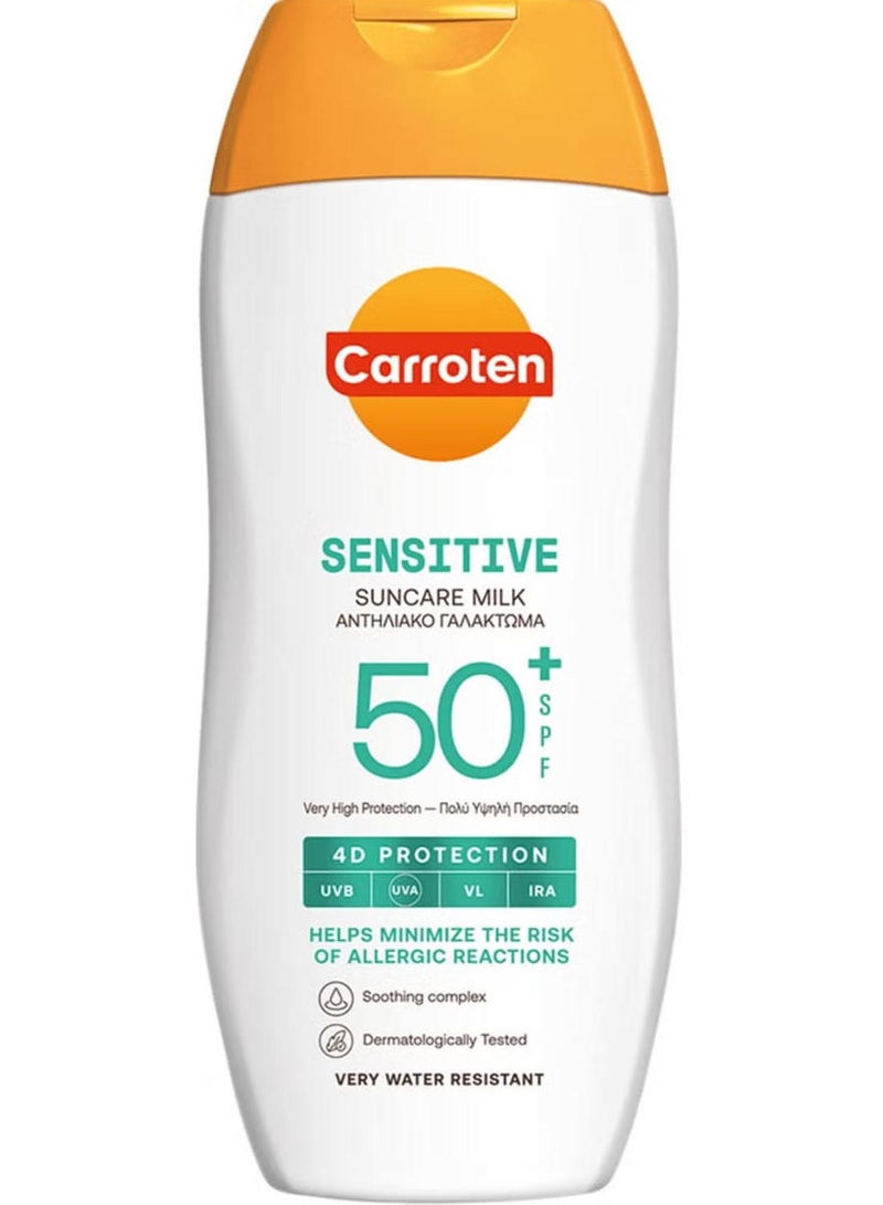 Carroten Sensitive Suncare Spf50 Milk Lotion Water Resistant 200 ML - Image 1