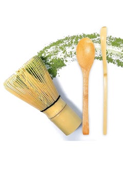 3 Piece Matcha Set Bamboo Whisk Matcha Mixer Tea Spoon Traditional Scoop Chashaku
