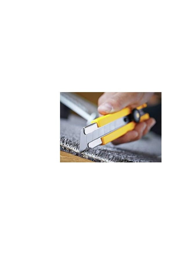OLFA - KNP OLFA Heavy-Duty Rubber Grip Utility Knife (25mm) is a high-performance cutting tool designed for precision, durability, and comfort. - Image 1