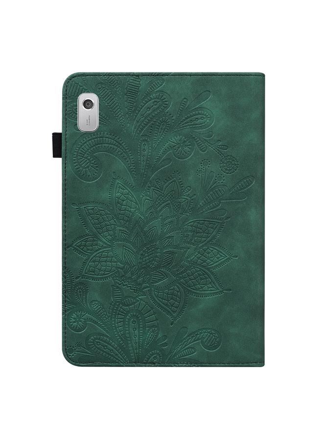 S-TOP Case For Lenovo Tab M9 Lace Flower Embossing Pattern Leather Tablet Case - Image 2