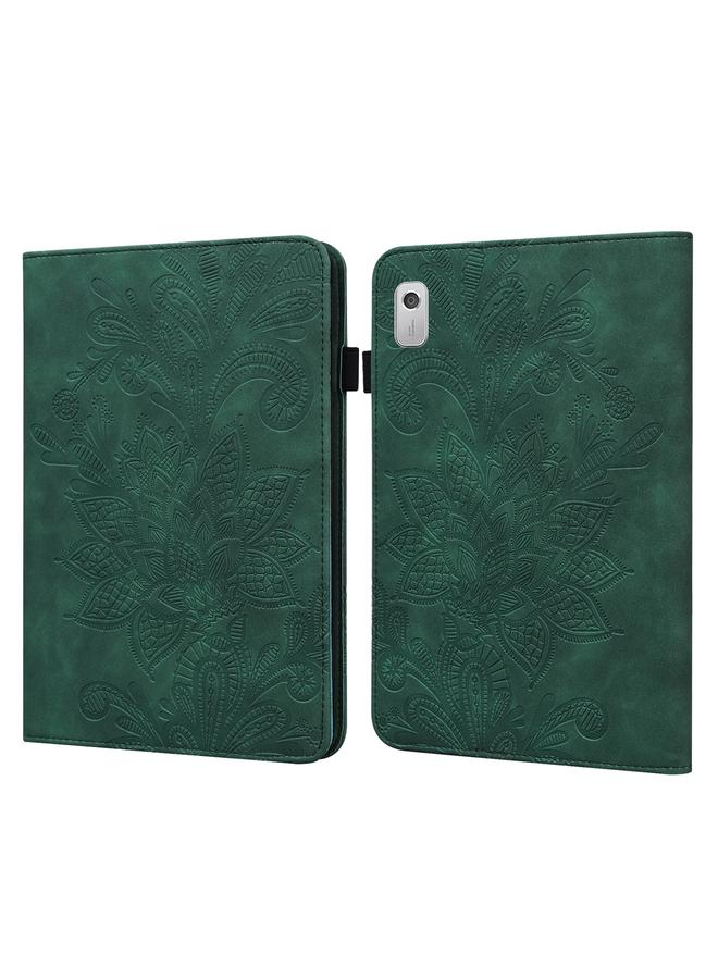 S-TOP Case For Lenovo Tab M9 Lace Flower Embossing Pattern Leather Tablet Case - Image 1