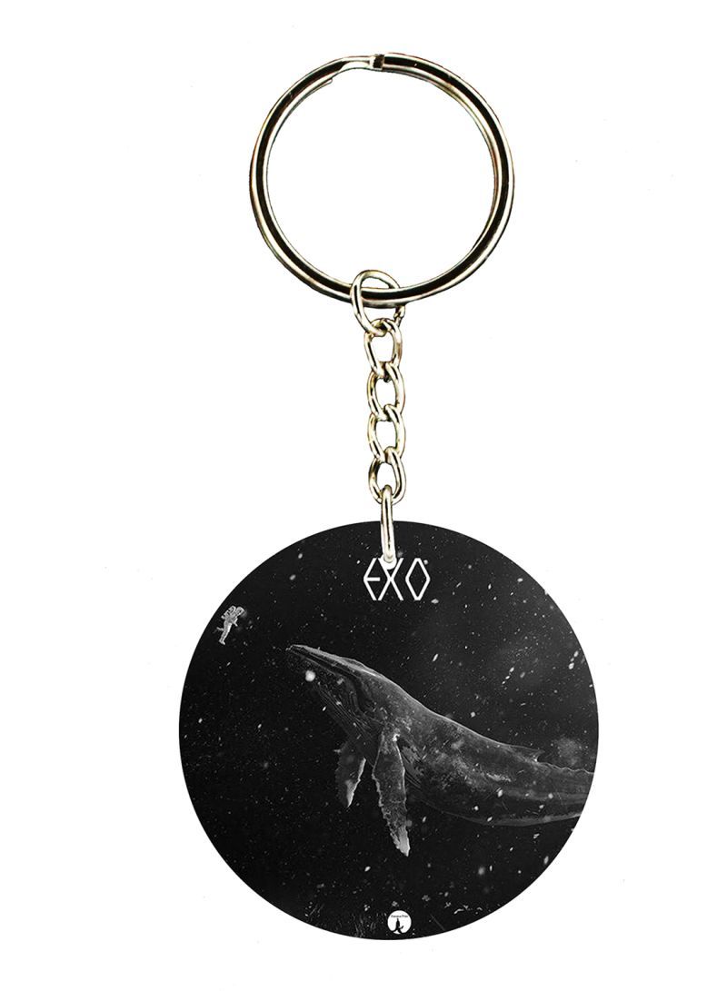 RKN A Whale Double Side Printed Keychain