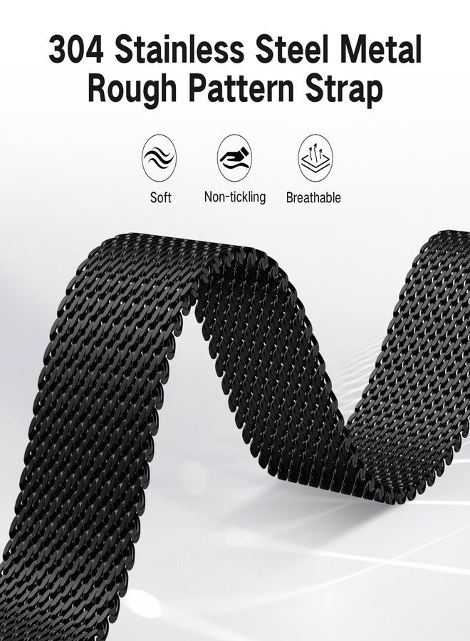 Zedoli Milanese Metal Loop Compatible with Apple Watch Ultra 3 Band 49mm 44mm 45mm 46mm 42mm,Stainless Steel Mesh Loop Magnetic for iWatch Band Series 11 10 9 8 7 6 5 4 3 2 1 SE Ultra 3 2 1 Men Black - Image 3