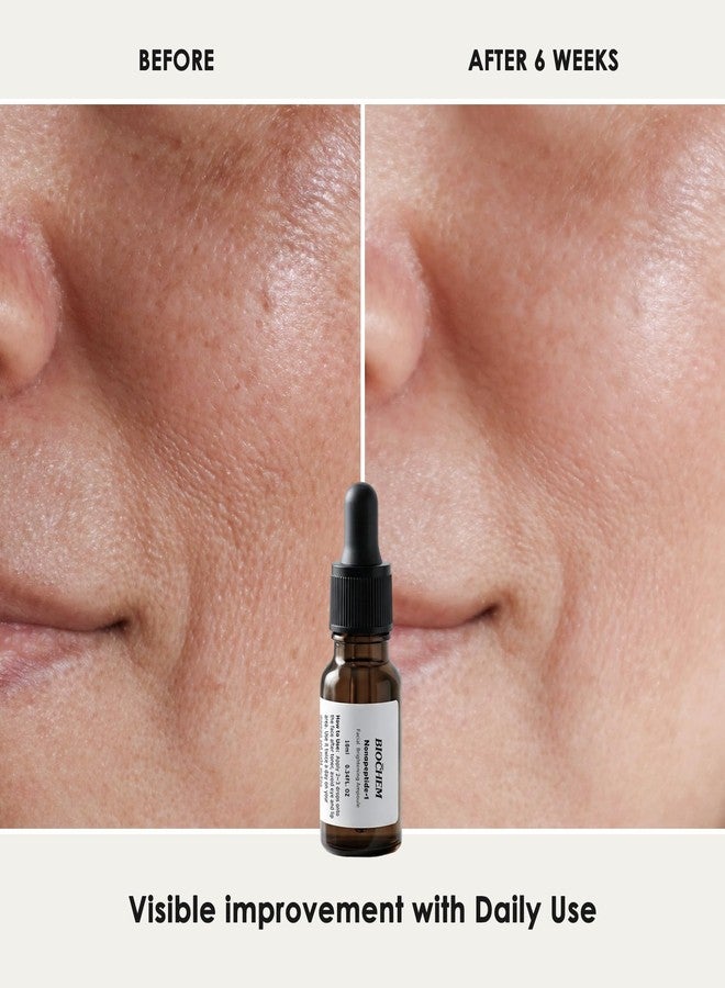 BIOCHEM Nonapeptide-1 Brightening Serum– Travel Size Ampoule for Even Skin Tone & Natural Glow– Anti-Aging Peptide Treatment for Face & Neck,0.34 fl oz/10 mL - Image 3