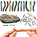 Arrowbash 24 Pcs Simulation Caterpillar Fake Worm Crawling Insects Educational Learning Accessories Spring Summer Prank Joke Items Interactive Play Favors - Image 2